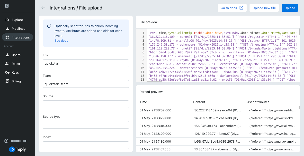 Quickstart file preview