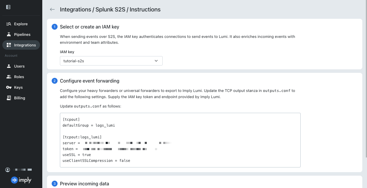 Splunk S2S instructions